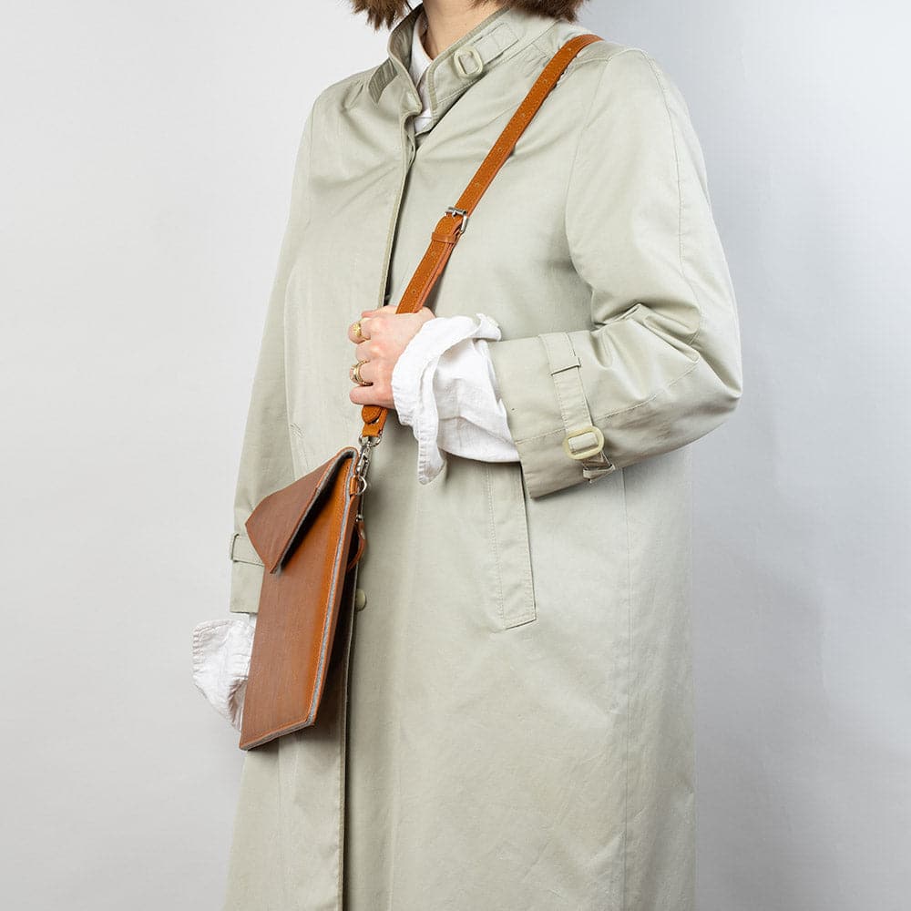 Skórzana torba MacBook z dodatkową kieszenią na iPada